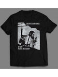 Mens Malcolm X Graphic T-Shirt - Liberate Our Minds Design, Black Cotton Crew Ne
