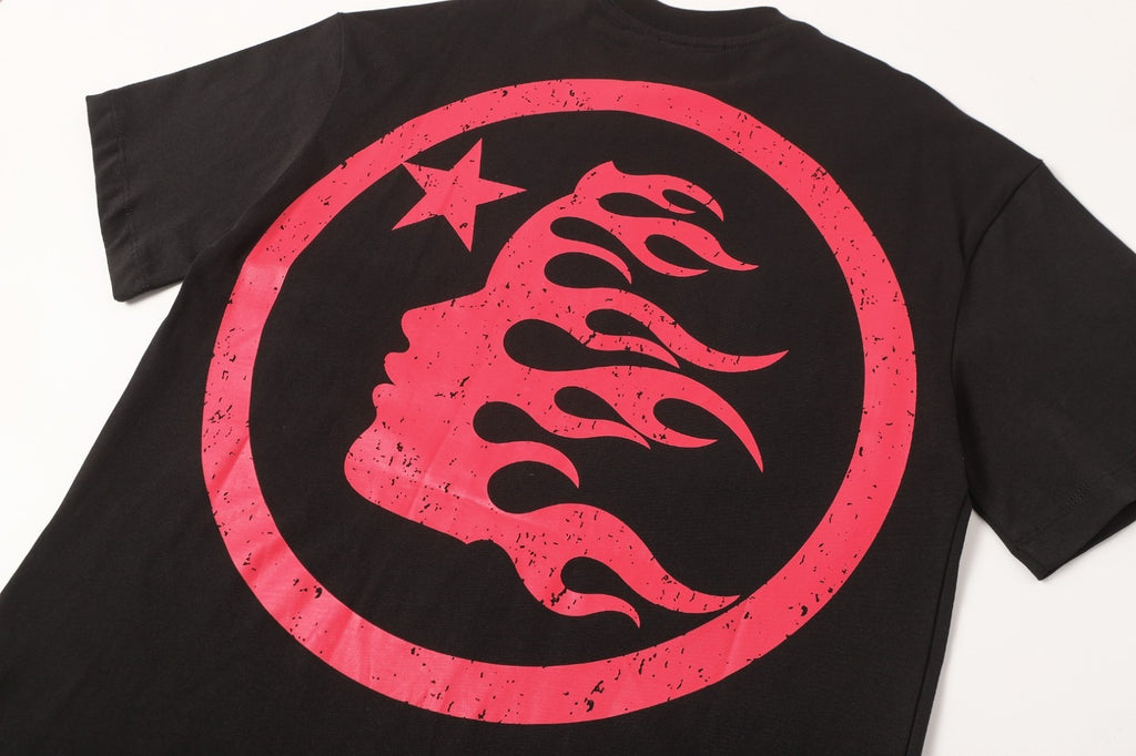 Graphic Hellstar Tee Shirt Men'S Black Cotton NEW