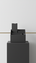 Charcoal Minimalist Desk Organizer