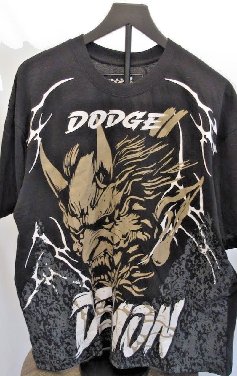 NWT Reason X Dodge Demon Graphic T Shirt Mens Large Oversized Black Tee