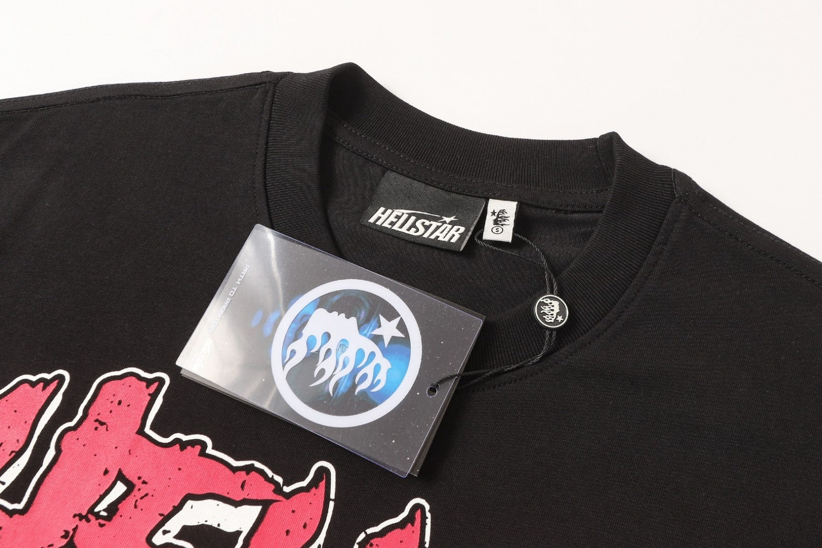 Graphic Hellstar Tee Shirt Men'S Black Cotton NEW