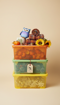 Seasonal Plastic Storage Bins Set