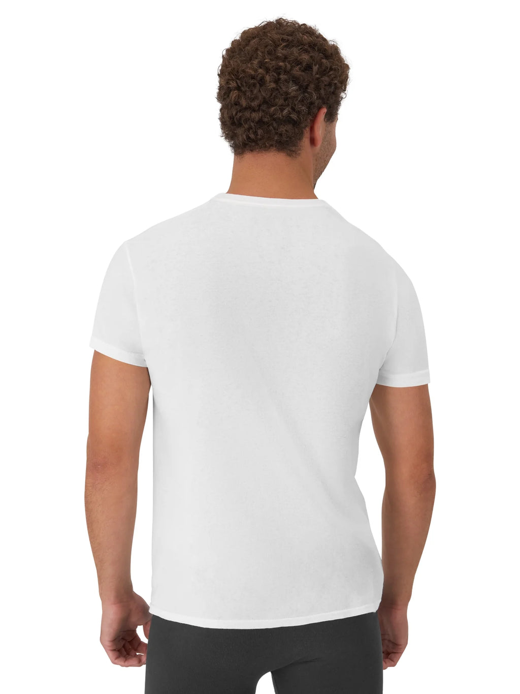 Men'S Value Pack White Crew T-Shirt Undershirts, 6 Pack