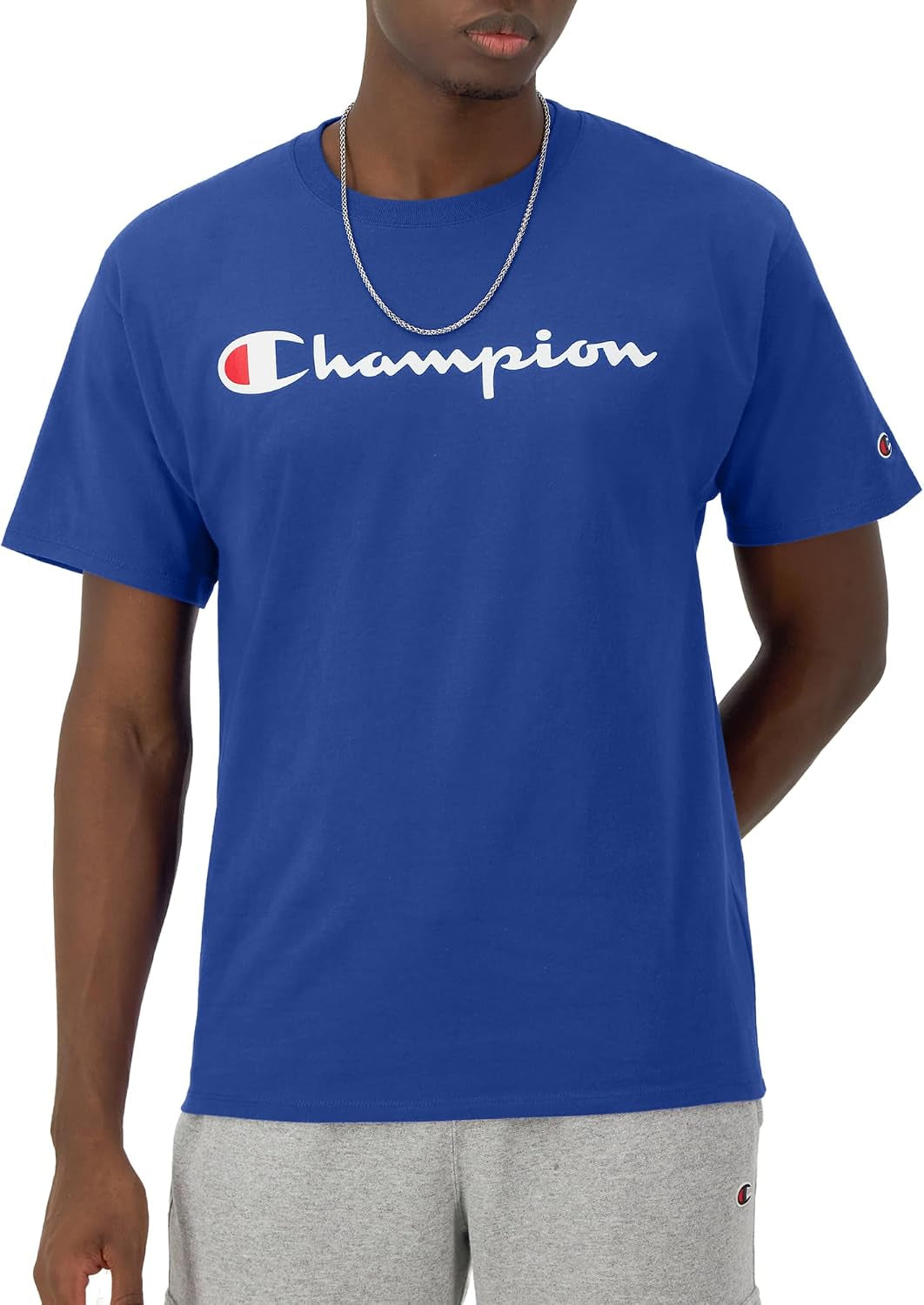 Men'S Classic Script Graphic Short Sleeve T-Shirt, Standard Fit, Tonal Logo, Available in Regular and Big & Tall