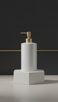 White Ceramic Soap Dispenser