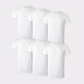 Men'S Value Pack White Crew T-Shirt Undershirts, 6 Pack
