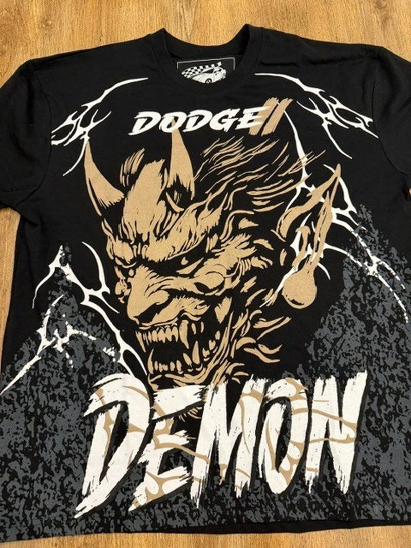 NWT Reason X Dodge Demon Graphic T Shirt Mens Large Oversized Black Tee