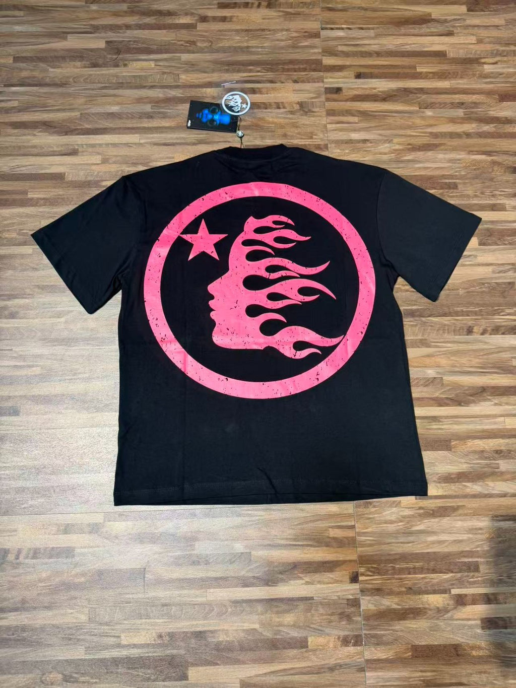 Graphic Hellstar Tee Shirt Men'S Black Cotton NEW