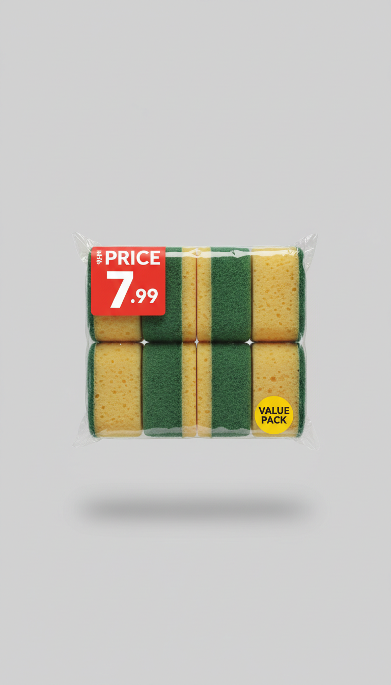 Multipurpose Cleaning Sponges Value Pack