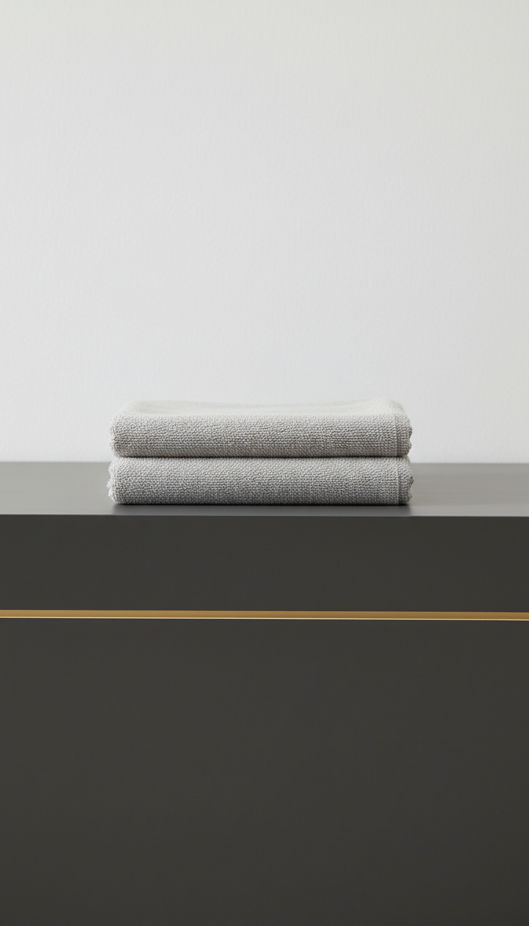 Pearl Gray Cotton Hand Towel