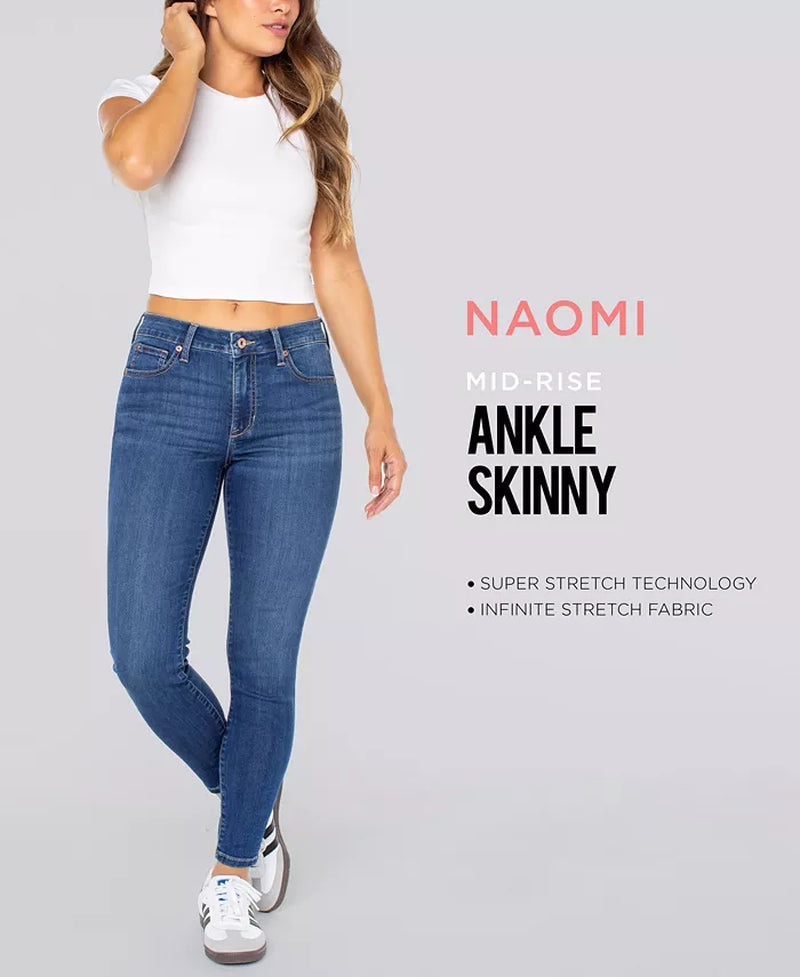 Juniors' Mid Rise Skinny Ankle Jeans