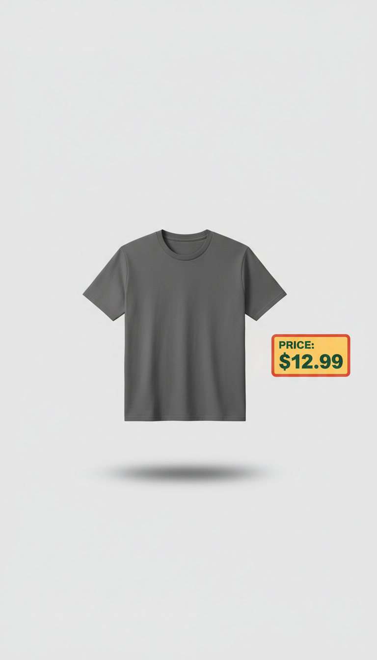 Cotton Crewneck T-Shirt Bulk Pack