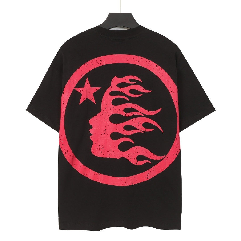 Graphic Hellstar Tee Shirt Men'S Black Cotton NEW