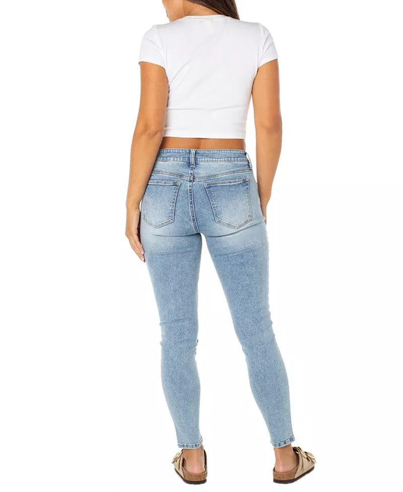 Juniors' Mid-Rise Ankle Skinny Jeans
