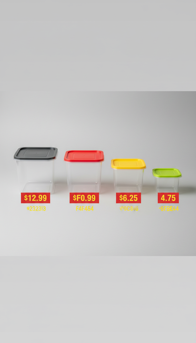 Plastic Food Storage Container Set 10-Piece
